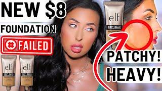 NEW Viral ELF Soft Glam Satin Foundation Review for Oily Skin! Wear Test & What To Try Instead