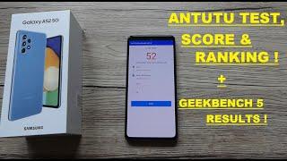 GALAXY A52 5G - Antutu Test, Score & Ranking + Geekbench 5 Results !