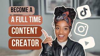 Do THIS if you want to become a full-time content creator