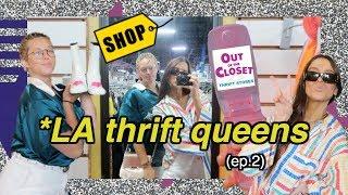 LA Thrift Queens #2 (come thrifting in LA + try on haul!)