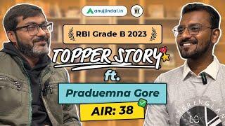 RBI Grade B Topper Interview | AIR 38 | Preparation Strategy 2024 | RBI Phase 1 & 2 | Anuj Jindal