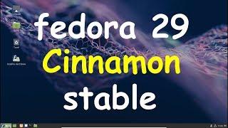 Fedora 29 Cinnamon