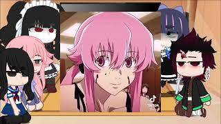 Anime characters react to Future Diary | Sorry really short!