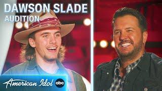 Dawson Slade Sings Two Country Songs To Get His Golden Ticket - American Idol 2024
