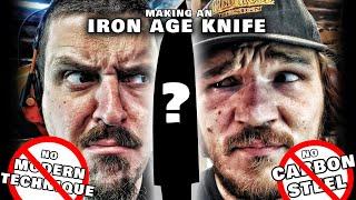 Making an Early Iron Age Knife from 100% WROUGHT IRON