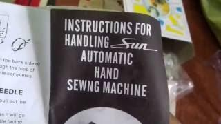 Instructions for Handling Sun Automatic Sewing Machine