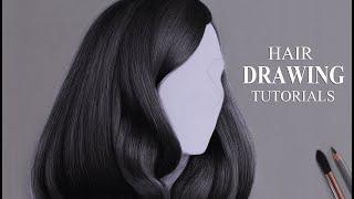 Hair drawing tutorials.