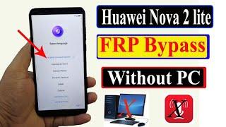 Huawei Nova 2 Lite (LDN-LX2) Frp Bypass | All Huawei Google Account Remove | Without PC 100%
