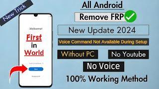 How To Remove Frp Lock On Any Android Phone Without Pc | Voice Command Not Available During Setup