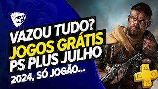 Vazou Tudo?! JOGOS GRÁTIS PSN PLUS JULHO 2024! Só JOGÃO !!!