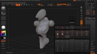 ZBrush 013 Concepting In ZBrush Subtools Duplicate Mirror Mesh