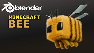 Make The Mine Craft Bee in Blender | EASY