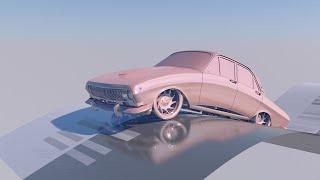 Driving a car along a spline in Cinema 4D tutorial