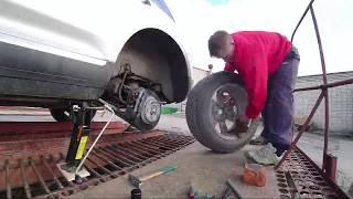 замена с музыкой  Replacement of brake pads in 33 seconds with music