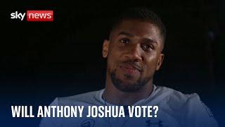 Boxer Anthony Joshua talks Sir Andy Murray, the general election and his upcoming fight