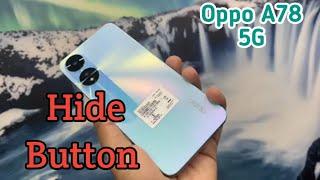 Back Button Setting In Oppo A78 5G, How To Hide Back Button In Oppo A78 5G, Navigation Button