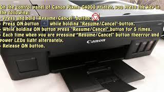 Reset Canon Pixma G4000 Waste Ink Pad Counter