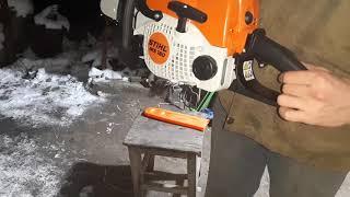 Краткий обзор и первый запуск бензопилы Stihl MS-180(Американка)