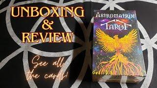 AstroMatrix Tarot Cards Unboxing Flip Through Review - See All The Cards #tarot #unboxing #review