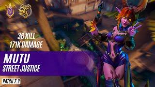 36 KILL 171K DAMAGE Mutu MAEVE PALADINS COMPETITIVE (PRO PLAYER) STREET JUSTICE