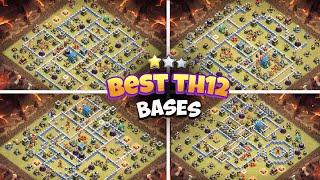 TOP 10 BEST TH12 CWL BASE WITH LINK 2024 | TH12 WAR BASE WITH LINK 2024 | CLASH OF CLANS