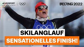 Sensationelles Finish! Carl stürmt zu Gold im Teamsprint | Olympische Winterspiele 2022