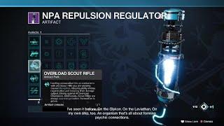 Destiny 2 - Season of the Deep Artifact Mods! - NPA Expulsion Regulator