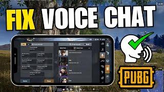 How To Fix PUBG Voice Chat Not Working on iPhone