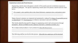 EXPOSURE CONTROL PLAN EXAMPLE