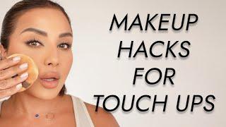 MAKEUP HACKS FOR MAKEUP TOUCH UPS | NINA UBHI