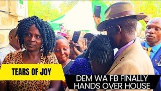 MORE TEARS Dem Wa Facebook CRIES As She FINALLY Hands Over House To Her Parents