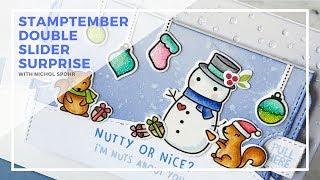 Lawn Fawn STAMPtember | Nutty Or Nice Double Slider Surprise
