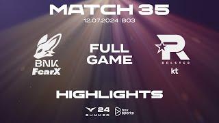 Full Highlights FOX vs KT | Match 35 | LCK Mùa Hè 2024