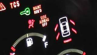 how to know or diagnose airbag SRS air bag control module if its blown on honda or acura