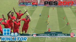 Winlator V8 - Gameplay Pro Evolution Soccer 2017 | PES 2017 (Windows) On Android