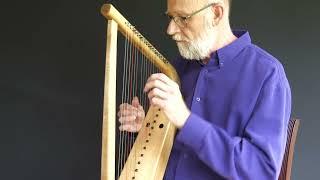 Rosemarkie  gut-strung Pictish Harp.  Bill Taylor plays his improvisation.