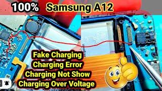 Samsung A12 Charging Jumper Solution Samsung A12 Fake Charging Jumper Samsung A12 Charging Not Show