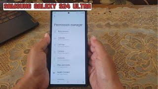 How to view the list of apps with body sensors permission on Samsung Galaxy S24 Ultra