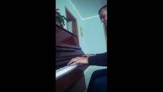 The melody on the piano