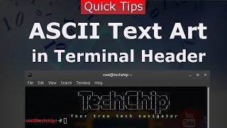 [Hindi] How to set ASCII Text Art in Linux Terminal Header | Figlet