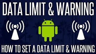 How To Set a Data Usage Limit & Warning On Android