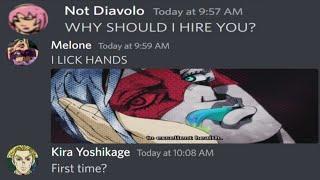 If Diavolo Hired his Minions on Discord