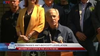 Texas Passes Anti-BDS Legislation