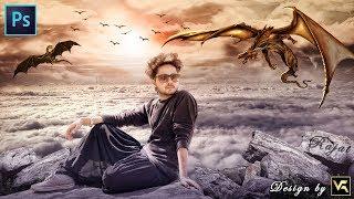 Dragon War | Photoshop Photo Manipulation Tutorials | Vishal Rana