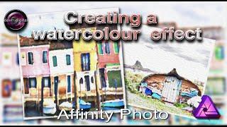 Realistic watercolour effect Affinity Photo