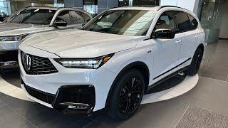 Platinum White 2025 Acura MDX A-Spec Advance Walkaround