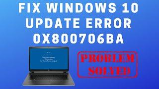 Fix Windows 10 update Error 0x800706ba