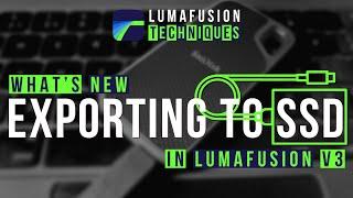 Exporting Video To SSD Using #LumaFusion V3 For iPad