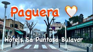 Paguera  Hotel Rundfahrt  am Vormittag  bewölkt ️ Boulevard & Sa Puntassa  Mallorca 