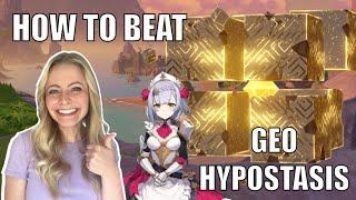 How to Beat the Geo Hypostasis with a F2P Team | Genshin Impact